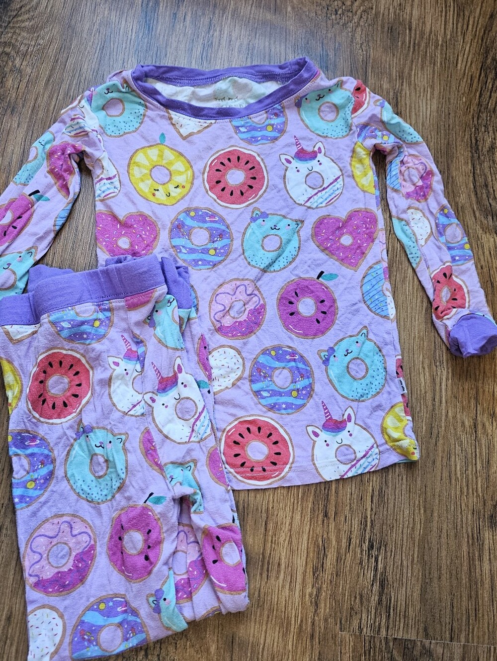 Little Sleepies Lavender Donuts Pajamas 3T